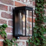 Solar-Außenwandleuchte FLAIR, schwarz, 29 cm, Sensor, IP44