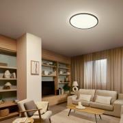 Philips LED-Deckenleuchte Superslim, schwarz, CCT, dimmbar
