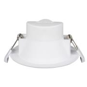 Prios LED-Einbaulampe Rida, 10er-Set, weiß, 15 cm, CCT, IP44