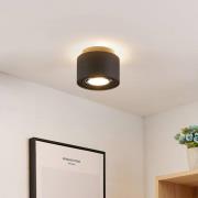 Arcchio Deckenlampe Walisa, rund, schwarz, Alu, 3er-Set