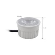 Prios Deckeneinbauspot Fibur mit LED-Modul, beige, 10er Set