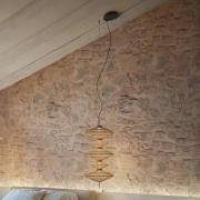 Bover LED-Hängeleuchte Yuyun S/5C, dimmbar 0-10V, beige