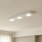 Deckenlampe Hero, weiß, 55 x 12 cm, 3-fl., Metall, GX53