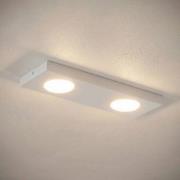 Deckenlampe Hero, weiß, 2fl., 35 x 12 cm, Metall, GX53