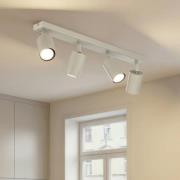 Deckenstrahler Zoom, 4-flammig, grau-beige, Stahl, GU10