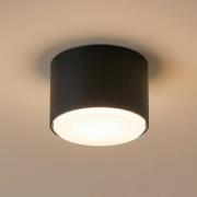 Deckenleuchte Tubo S, schwarz, Stahl, Ø 8 cm, GX53