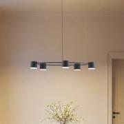 Hängeleuchte Kodo, 5-flammig, schwarz, Stahl, GX53