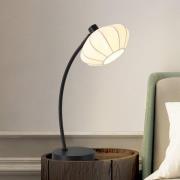 Tischleuchte Radiant, schwarz/weiß, Höhe 48 cm, Metall/Stoff