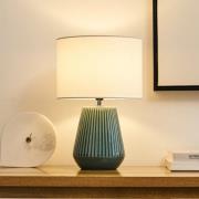 Pauleen Tischlampe LOVE IT CLASSY, weiß/grün, Höhe 36 cm