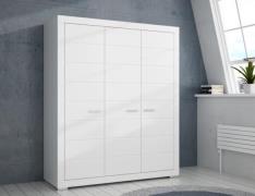 Kleiderschrank 3-türig Weiß