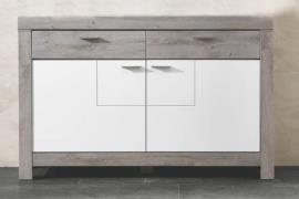 Sideboard 156cm GRANADA von Wohn-Concept Weiß supermatt /  Haveleiche