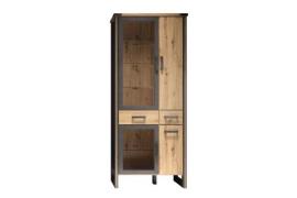 Vitrine 4-türig MIA von Trendteam Artisan Eiche / Matera