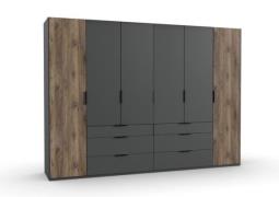 Kleiderschrank 3m breit WINNIPEG von FRESHTOGO dunkelbraun