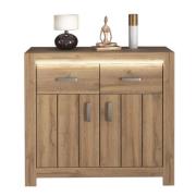 Sideboard inkl. LED Beleuchtung VILLAGE von Forestdream Eiche Dunkel