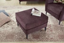 Hocker NOVARA von JOB Aubergine