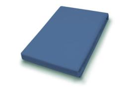 190x200 Elastan-Feinjersey-Spannbetttuch Blau 03700-360