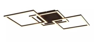 LED-Deckenleuchte 31 Watt Metall Schwarz
