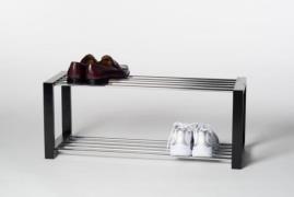 Schuhregal 2 Ablagen LUIS von Intra direct Schwarz