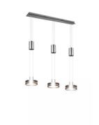 LED Pendelleuchte 3x9W Nickel Matt 1 Stück Metall Hellgrau