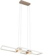 LED Pendelleuchte Alu Coffee / Warm Grey 1 Stück Metall Hellgrau, Hell...