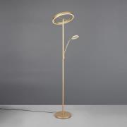 LED Stehleuchte ca. 180 cm hoch  Goldfarbig 1 Stück Metall Gelb