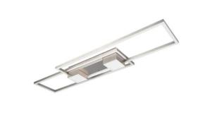 LED Deckenleuchte inkl. Fernbedienung Aluminium Nickel 1 Stück Metall ...