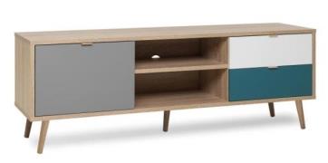 TV-Lowboard CUBA 54  von Finori Sonoma Eiche / Tricolor