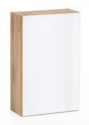 Hängeschrank 40 HELSINKI von Held Möbel Wotan Eiche / Glas weiß