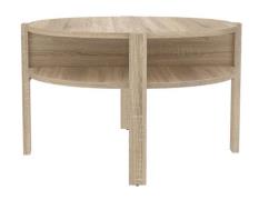 Beistelltisch rund 75cm TOBAGO von Forte Sonoma Eiche