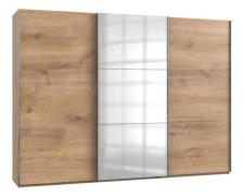 Schwebetürenschrank 3trg mit 1 Spiegel LEVEL36 A von WIMEX Braun