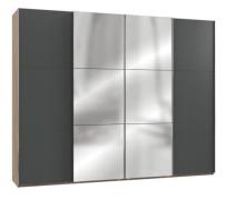 Schwebetürenschrank groß 3m mit Spiegel inkl. Syncro-Technik LEVEL36 A...