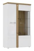 Vitrine 2-trg Tuluza von Forte Weiss / Artisan Eiche