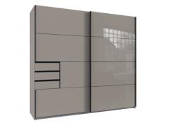 Schwebetürenschrank 2-trg. ca.225x210x64 cm Saharagrau