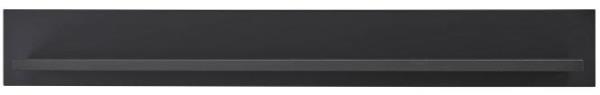 Wandboard ca. 120x16x22 cm Schwarz Matt