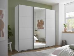 Schwebetürenschrank 3-trg. mit Spiegeltür und kompletter Inneneinteilu...