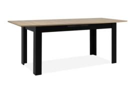 Esstisch ausziehbar mit Liftauszug ca. 160-200 cm Artisan / Schwarz