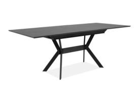 Esstisch ausziehbar mit Liftauszug  ca. 160-200 cm Stein-dunkel / Schw...