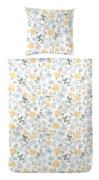 PERKAL-Bettwäsche Deckenbezug 135x200 Kissenbezug ca. 80x80 cm Blumenm...