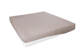 Spannbetttuch ca. 150x200 cm kiesel Elastan-Jersey
