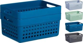 AUFBEWAHRUNGSKORB 2er Set 4 Sorten unsortiert Blau, Grau, Türkis, Hell...