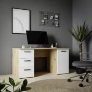 Schreibtisch 1 trg. ca. 139x75x60 cm Weiß / Artisan