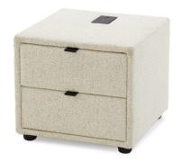 Nachttisch Inkl. USB  Beige