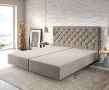 Boxspringgestell Dream-Great 180x200 cm Mikrofaser Beige