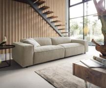 Big-Sofa Tenso 285x105 cm Chenille Beige