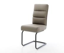 Freischwinger Pela-Flex Echt-Leder Schlamm Freischwinger rund Schwarz ...