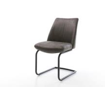 Freischwinger Elso-Flex Mikrofaser Anthrazit Vintage Freischwinger run...