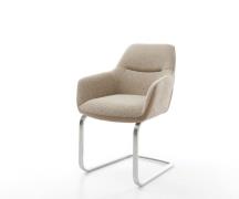 Freischwinger Pejo-Flex Materialmix Schlamm Freischwinger flach Edelst...