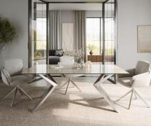 Esstisch Edge 200x100 Keramik Laminam® Onice Oro ?Zenthara kantig Edel...