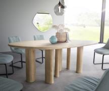 Esstisch Widoa 200x120 cm Mango White Wash