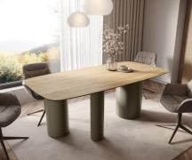 Esstisch Edge Boot 200x100 Keramik Laminam® Sabbia Eichefarbig Troa Me...